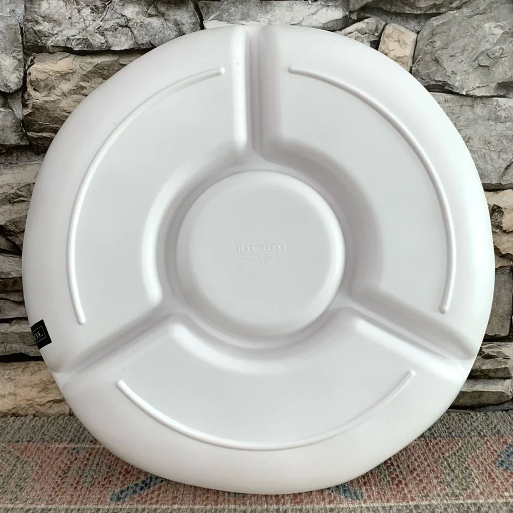 #38 Rae Dunn Chips Dip Yum Salty Tasty Crunchy Big Melamine Serving Platter Tray